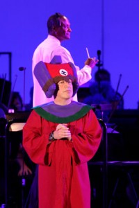 Composer Hans Zimmer dressed as a Stonecutter. Photo by Matthew Imaging