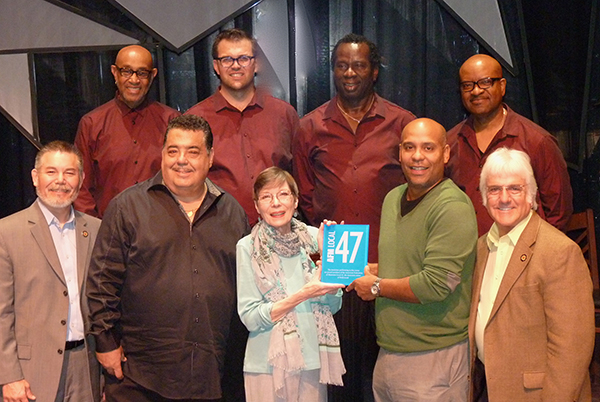 Colony Theatre plaque presentation