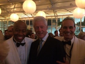 Maestro Raphel and Tedesco with former President Bill Clinton