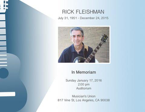 Rick Fleishman memorial