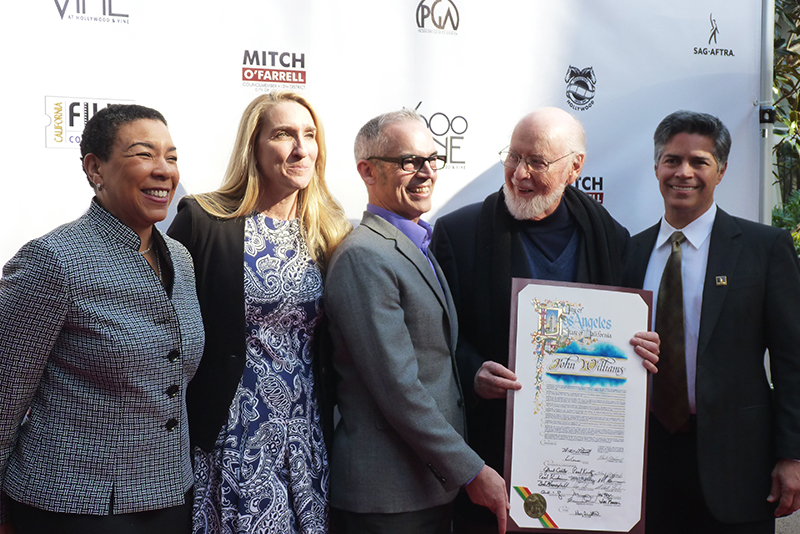 Renowned composer, Local 47 member John Williams was honored at the 2016 Made in Hollywood Honors event for his works including the locally scored "Star Wars: The Force Awakens." (Photo by Linda A. Rapka/AFM Local 47)