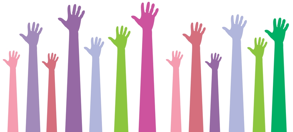hands colorful