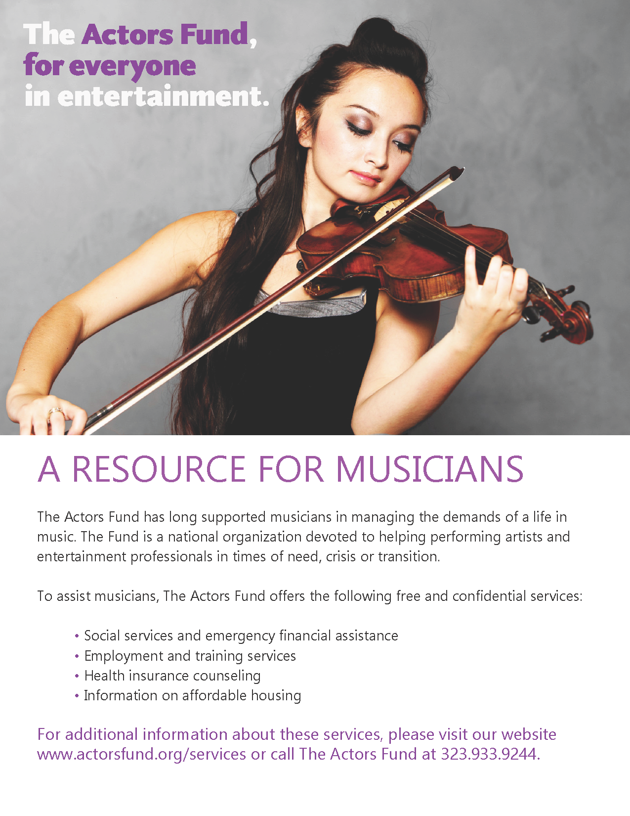 The Actors Fund - A Resource for Musicians 2