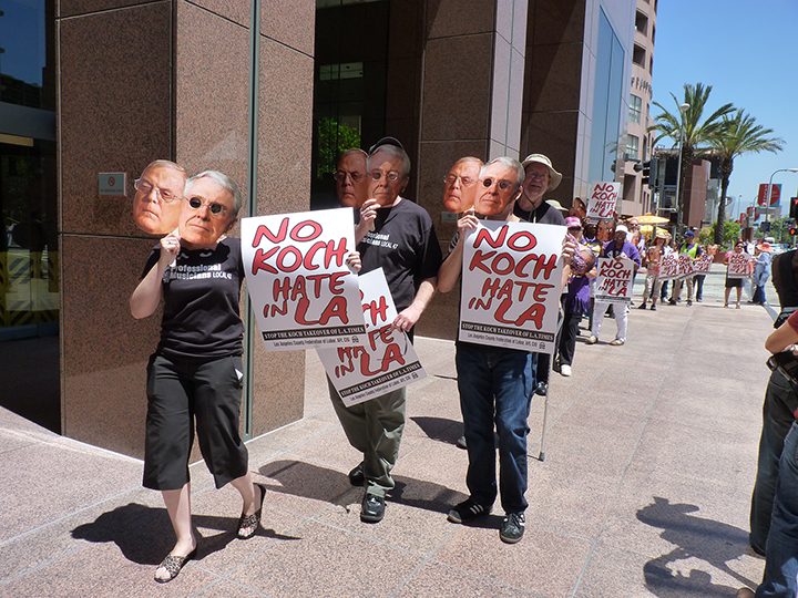Koch Brothers rally in Los Angeles, May 14, 2013 (Overture archives/Kori Chappell)