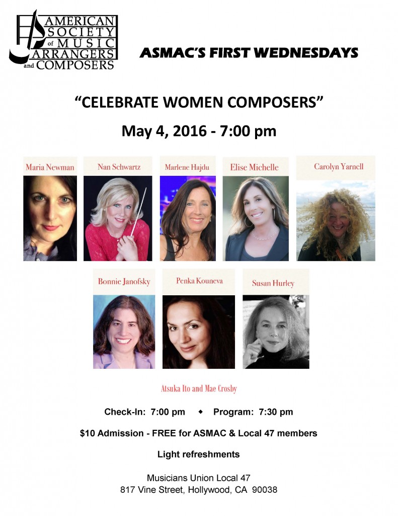 Celebrate Women Composers Flyer