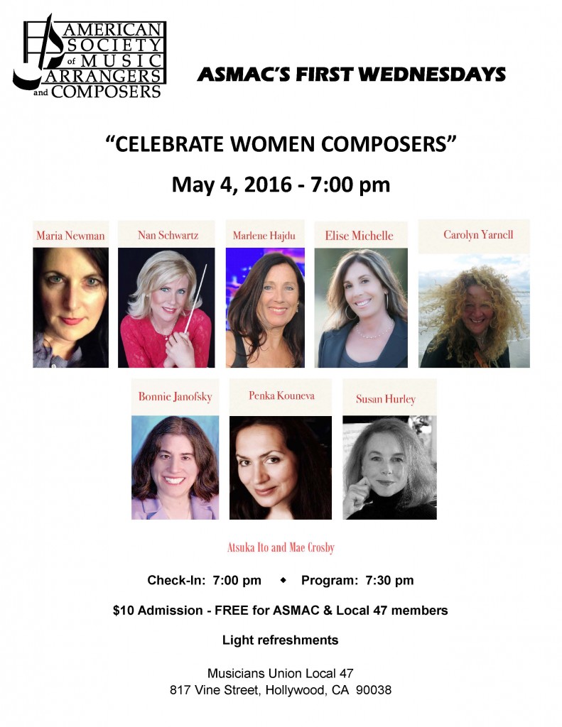 Celebrate Women Composers Flyer