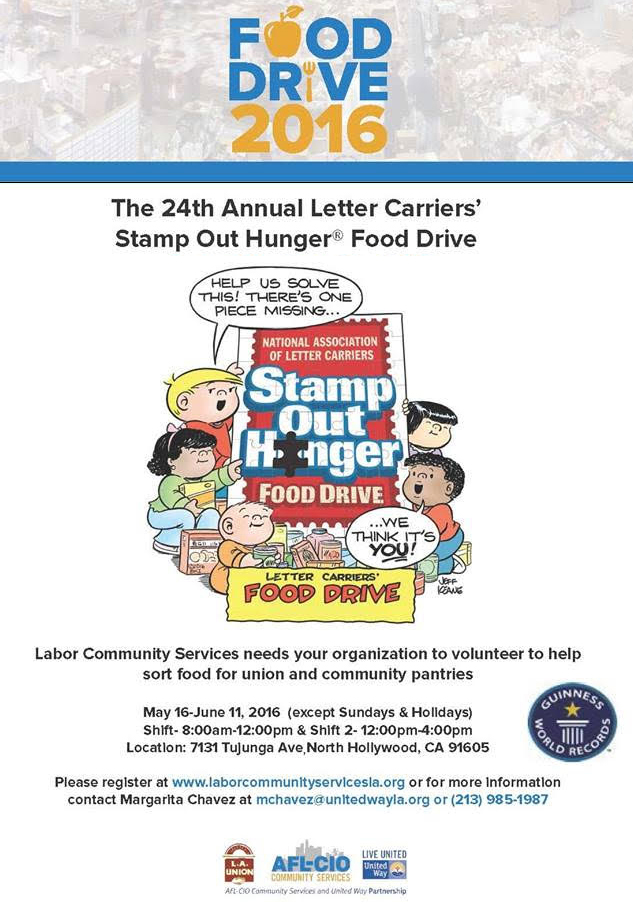 food drive need volunteers